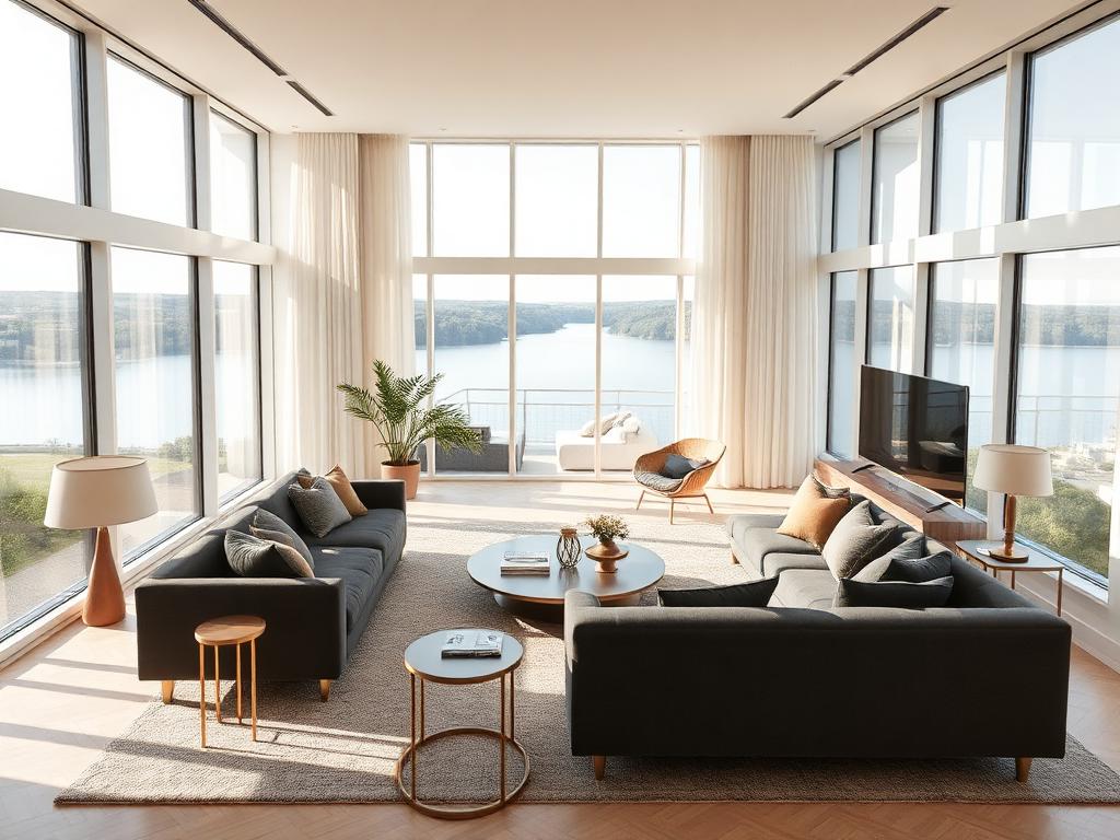 Premium Living Room Interior — Amberstone Codename LakeOne JP Nagar 9th Phase